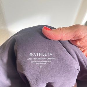 Athleta Like New Ultra High Rise Elevation Tight Leggings Size Small Dark Gray